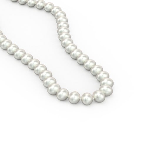 Classic 6mm Freshwater Pearl Necklace with Sterling Silver Clasp