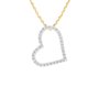 Pavé Heart Pendant with Diamond Accents