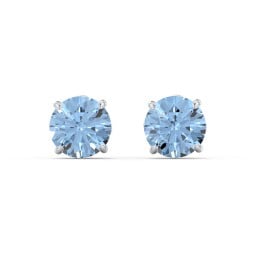 1 Carat Solitaire Stud Earrings