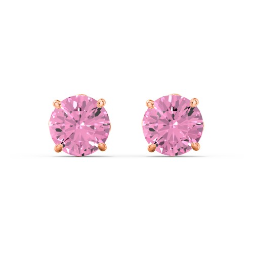 1 Carat Solitaire Stud Earrings