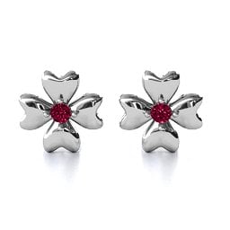 Four Heart Clover Earrings