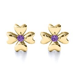 Four Heart Clover Earrings