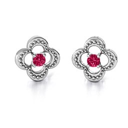 Shimmering Clover Earrings