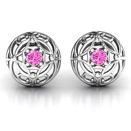 Elegant Filigree Dome Earrings