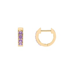 Personalised Gemstone Huggie Earrings