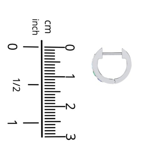 Personalised Gemstone Huggie Earrings