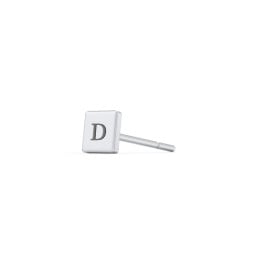 Engravable Square Disc Single Stud