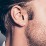 Engravable Hexagon Shape Single Stud – Sterling Silver