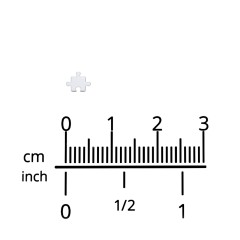 Jigsaw Puzzle Shape Single Stud