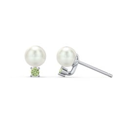 Freshwater Pearl and Accent Stud Earrings