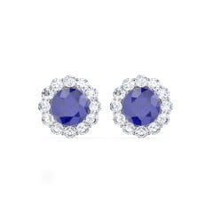 Halo Round Stud Earrings