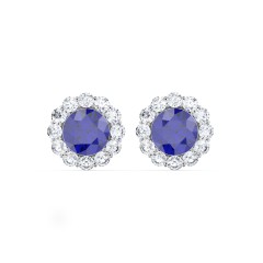 Halo Round Stud Earrings – 10K Yellow Gold with Diamond