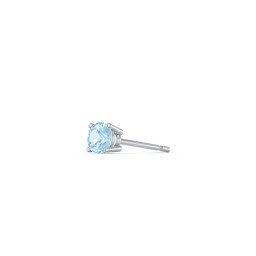 Classic Birthstone Single Stud in 925 Sterling Silver with Blue Topaz