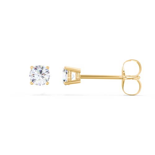 Classic Diamond Stud Earrings - 0.25 ct. tw. – 14K Yellow Gold with Lab Diamond
