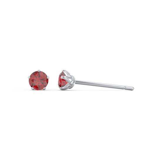5 Prong Birthstone Stud Earrings