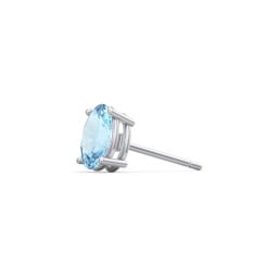 Classic Oval Birthstone Single Stud