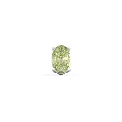 Classic Oval Birthstone Single Stud