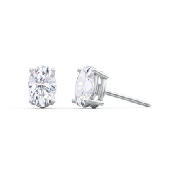 Classic Oval Birthstone Stud Earrings