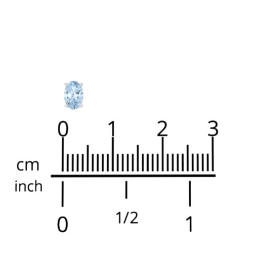 Classic Oval Birthstone Stud Earrings