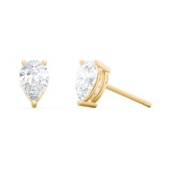 Classic Pear Cut Stud Earrings