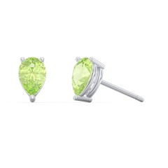 Classic Pear Cut Stud Earrings – 10K Yellow Gold with Diamond