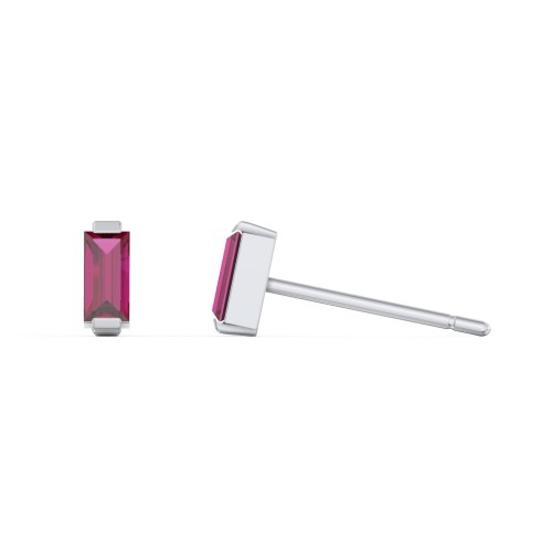 Classic Baguette Cut Stud Earrings
