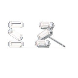 Baguette Scatter Stud Earrings