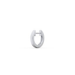 Small Single Huggie Hoop Earring in 925 Sterling Silver