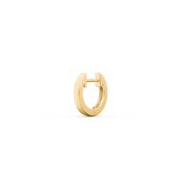 Small Single Huggie Hoop Earring in 10K Solid Yellow Gold