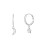 Pavé Star and Moon Huggie Earrings – Sterling Silver