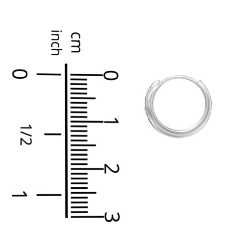 Tiny Floral Huggie Earrings with Accent Stones