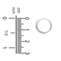 Tiny Floral Huggie Earrings with Accent Stones