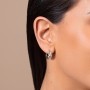 Tapered Dome Huggie Earrings