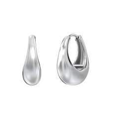 Tapered Dome Huggie Earrings