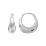 Tapered Dome Huggie Earrings – Sterling Silver
