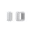 Grooved Rectangular Huggie Earrings – Sterling Silver