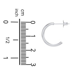 Classic Medium Open Hoop Studs