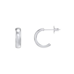Classic Small Open Hoop Studs in 925 Sterling Silver