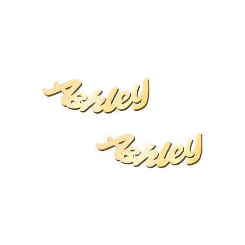 Personalised Name Stud Earrings