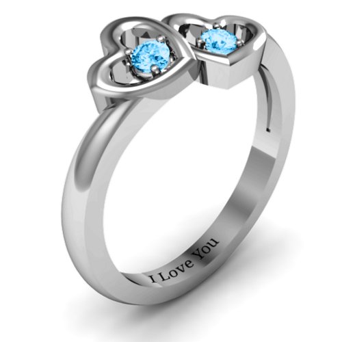 Twin Hearts Ring