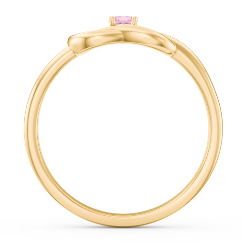 Birthstone Love Knot Ring