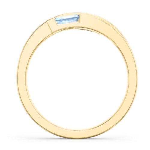 Double Baguette Bypass Ring