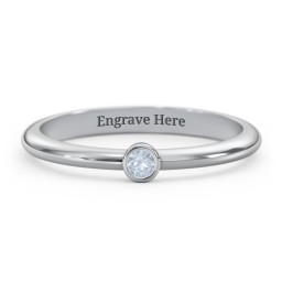 Classic Bezel Set Ring