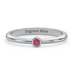 Classic Bezel Set Ring