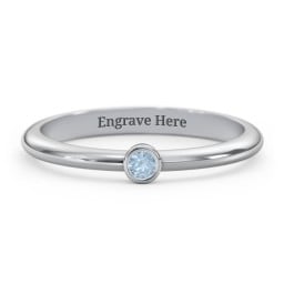 Classic Bezel Set Ring