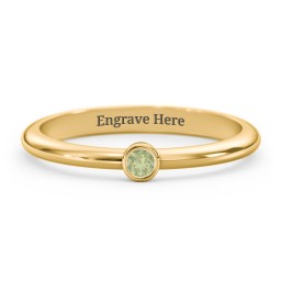 Classic Bezel Set Ring