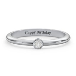 Classic Bezel Set Ring