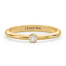 Classic Bezel Set Ring