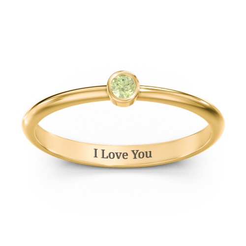 Classic Bezel Set Ring