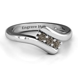 Three Stone Classic Bypass Ring